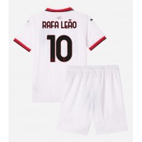 AC Milan Rafael Leao #10 Replika babykläder Bortaställ Barn 2024-25 Kortärmad (+ korta byxor)